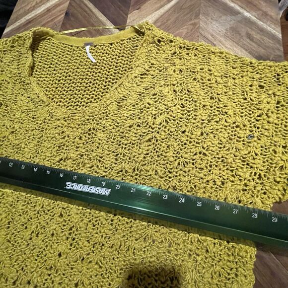 Free People‎ Sweater Sunday Shore Knit Cotton Blend Womens Medium - Picture 6 of 9